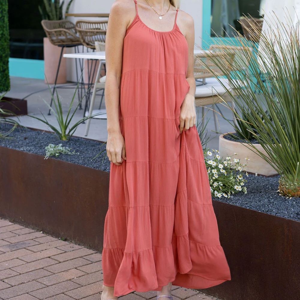 NWOT Grace & Lace “Sun Baked” Maxi Dress Size L – Boho Flowy Vacation Style